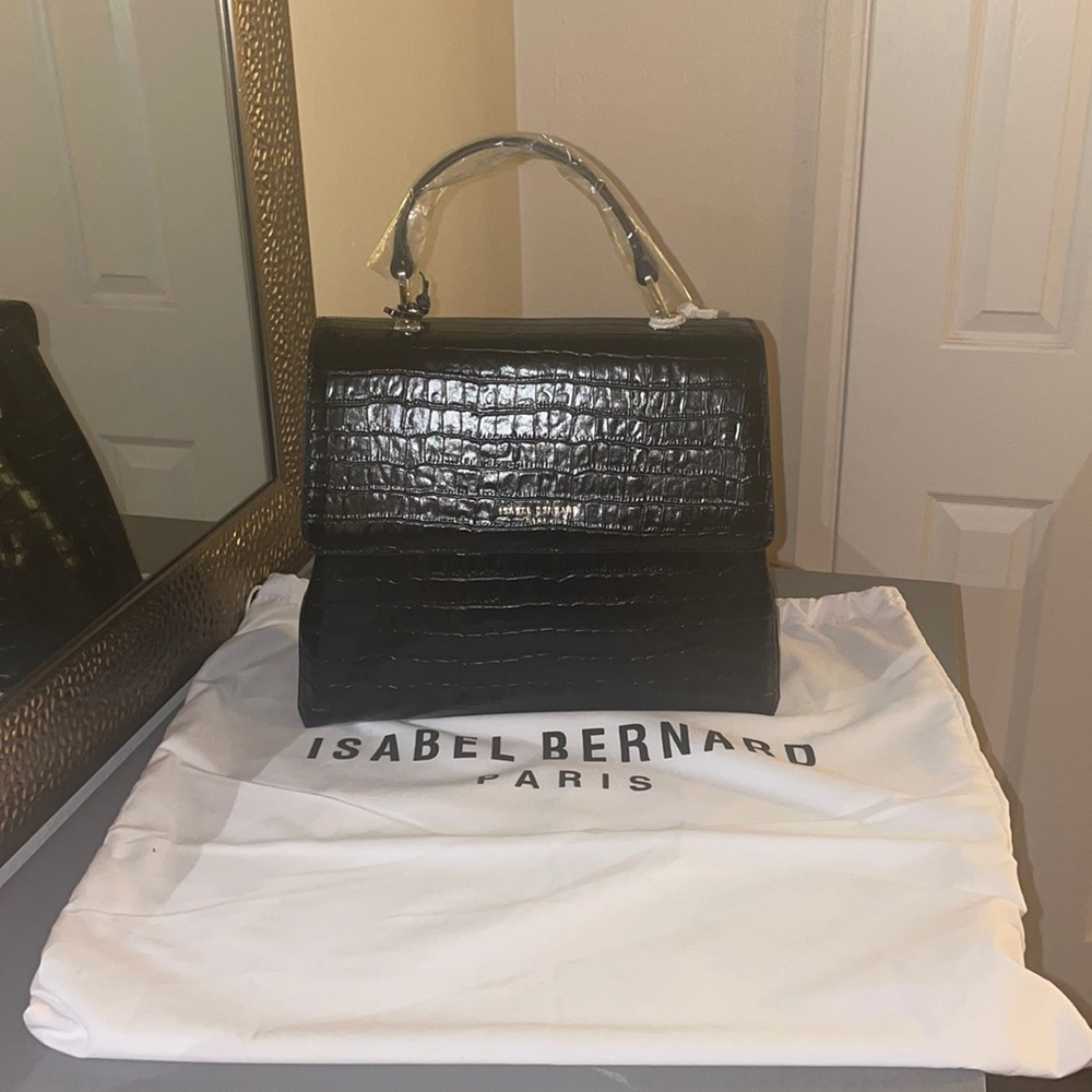 Isabel Bernard NWT crocodile leather top handle/shoulder bag!